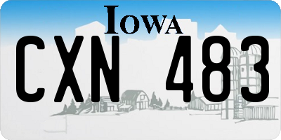 IA license plate CXN483
