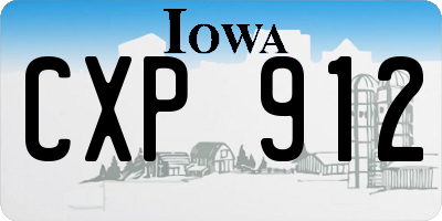 IA license plate CXP912