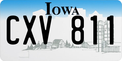 IA license plate CXV811