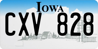 IA license plate CXV828