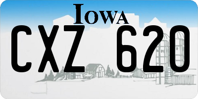 IA license plate CXZ620