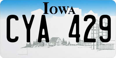 IA license plate CYA429