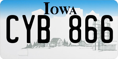 IA license plate CYB866