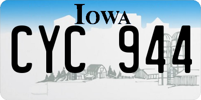IA license plate CYC944