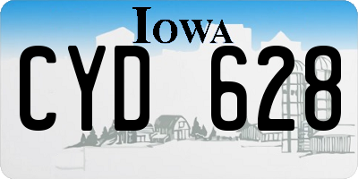 IA license plate CYD628