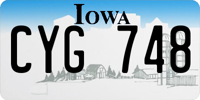 IA license plate CYG748