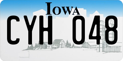 IA license plate CYH048
