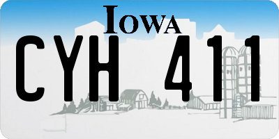 IA license plate CYH411