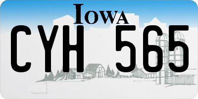 IA license plate CYH565