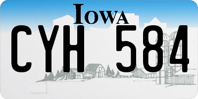 IA license plate CYH584