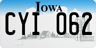 IA license plate CYI062