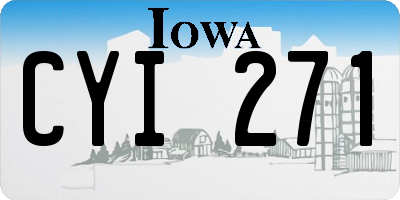 IA license plate CYI271