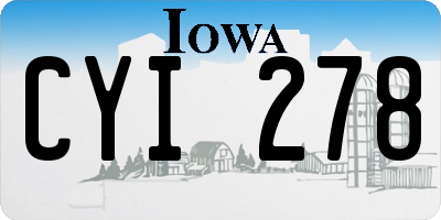 IA license plate CYI278