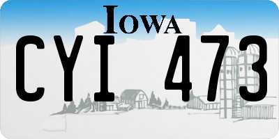 IA license plate CYI473