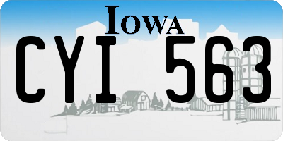 IA license plate CYI563