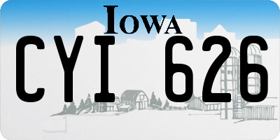IA license plate CYI626