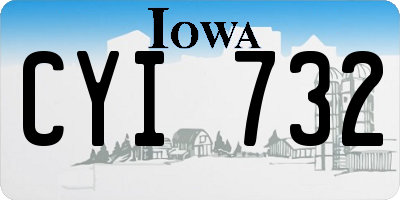 IA license plate CYI732