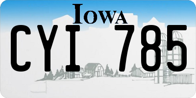 IA license plate CYI785