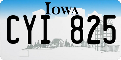 IA license plate CYI825