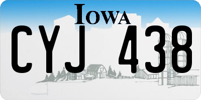 IA license plate CYJ438
