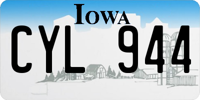 IA license plate CYL944