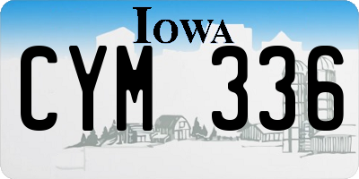IA license plate CYM336