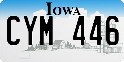 IA license plate CYM446