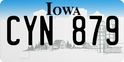 IA license plate CYN879