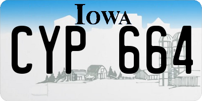 IA license plate CYP664
