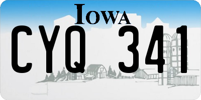 IA license plate CYQ341
