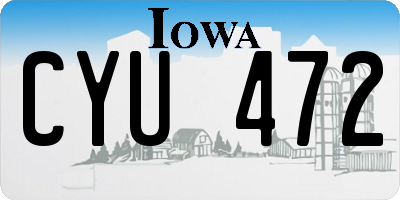 IA license plate CYU472