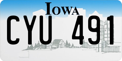 IA license plate CYU491