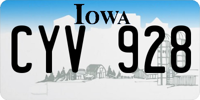 IA license plate CYV928