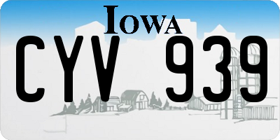 IA license plate CYV939