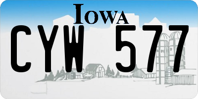 IA license plate CYW577