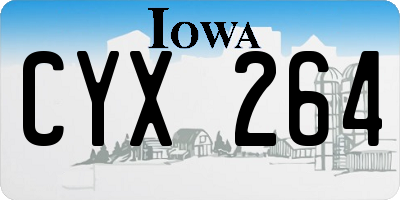 IA license plate CYX264