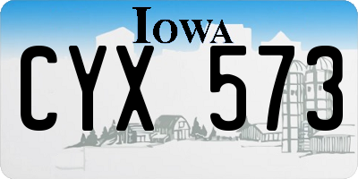 IA license plate CYX573