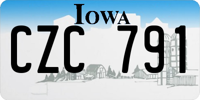 IA license plate CZC791