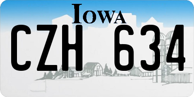 IA license plate CZH634