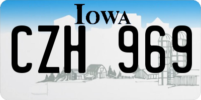 IA license plate CZH969