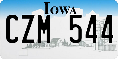 IA license plate CZM544