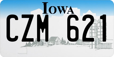 IA license plate CZM621