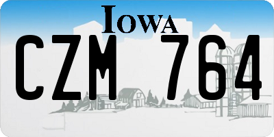 IA license plate CZM764