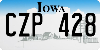 IA license plate CZP428