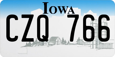 IA license plate CZQ766