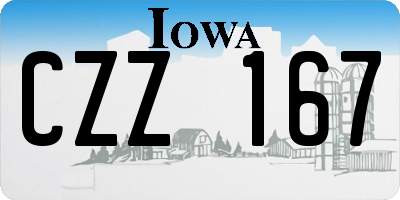 IA license plate CZZ167
