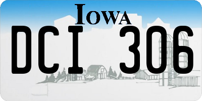 IA license plate DCI306