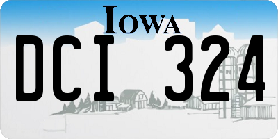 IA license plate DCI324