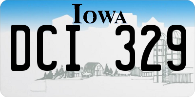 IA license plate DCI329