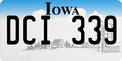 IA license plate DCI339